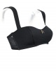 AW11 Modern Vintage Feel Padded Bandeau Bras (Black)